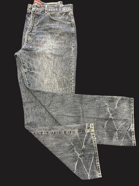 Ed Hardy Men Button Fly Jeans